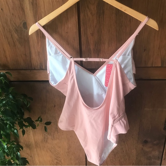 NWT Pretty Pink One Piece PatPat Swimsuit - Size Large - Picture 2 of 6